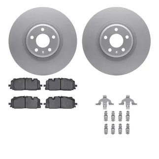 R1 Concepts WDTH1-73054 Brake Rotors - Carbon Coated W/ Euro Ceramic Pads & Hdw